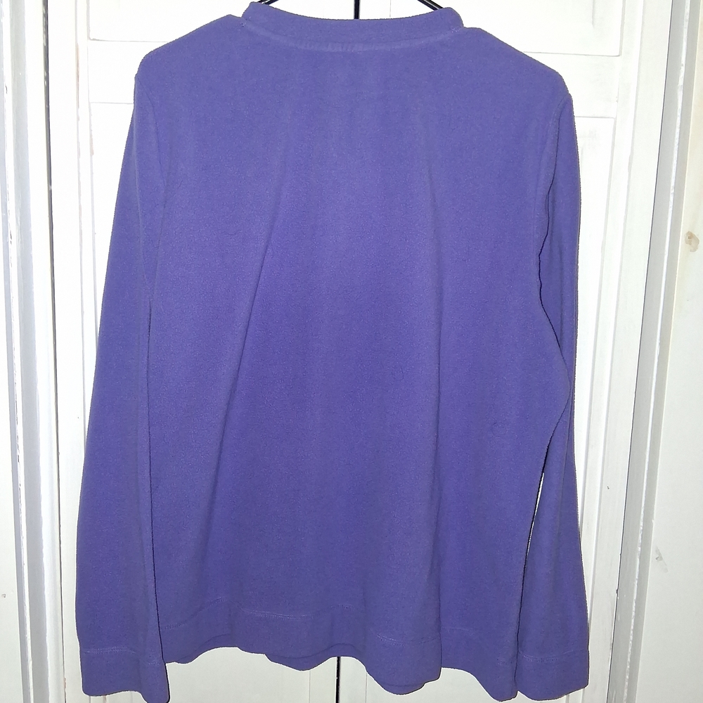 Made for Life Purple Fleece Top - Picture 3 of 4